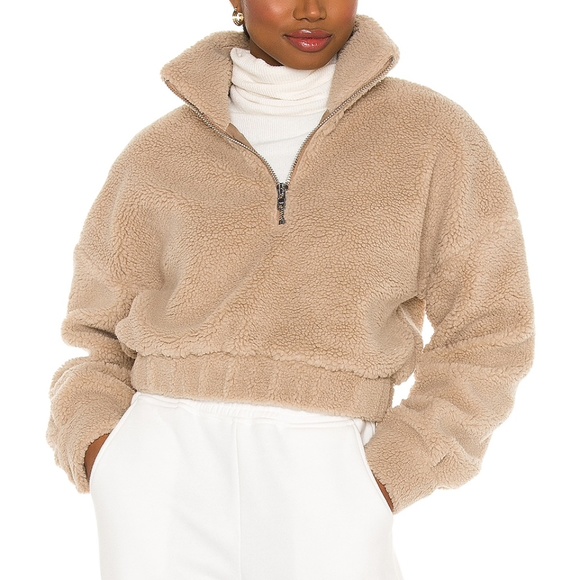 LPA Jackets & Blazers - LPA Cropped Sherpa Pullover